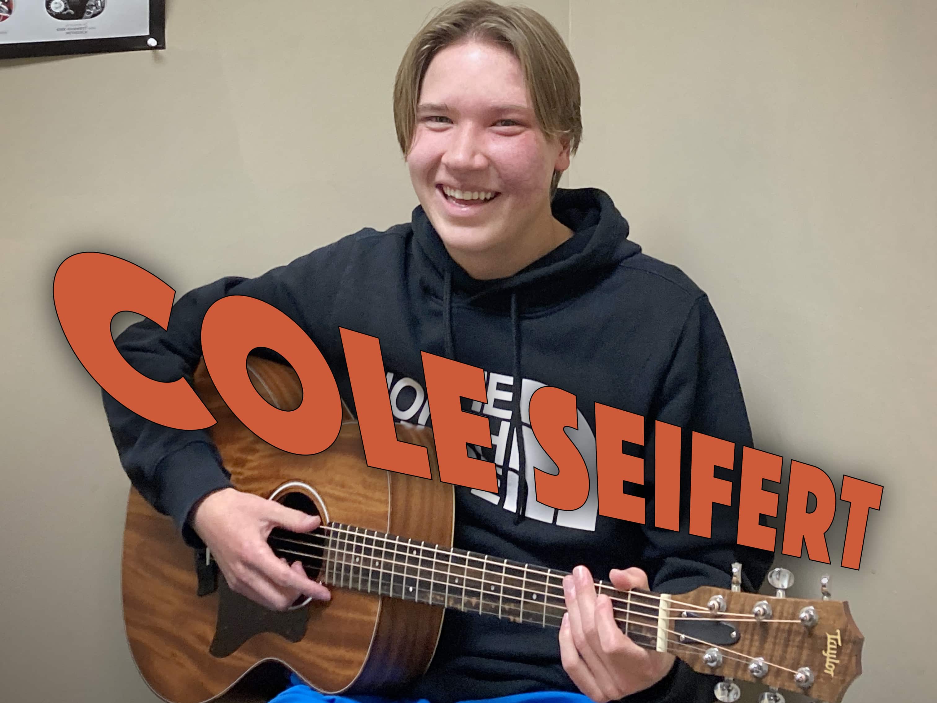Guitar student Cole Seifert